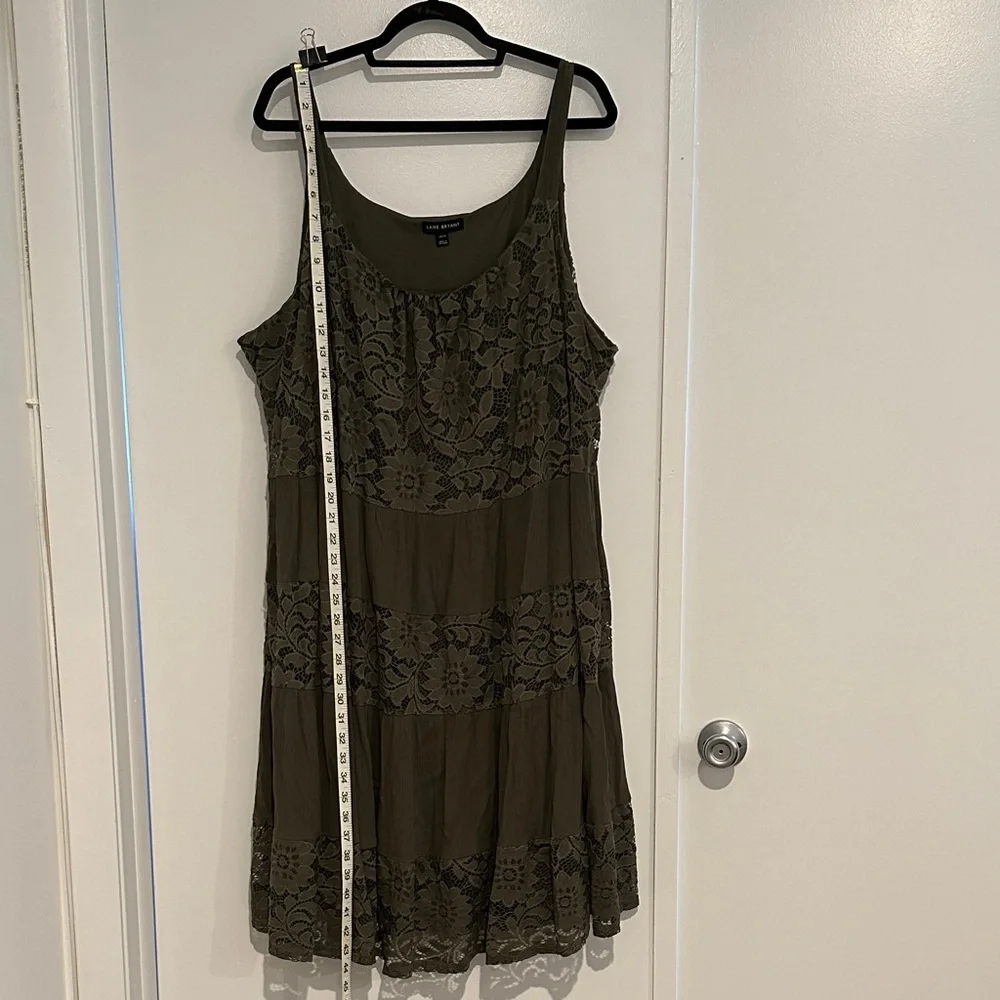 Lane Bryant, 👗 Olive Lace Dress, 26/28 Plus - Picture 2 of 6